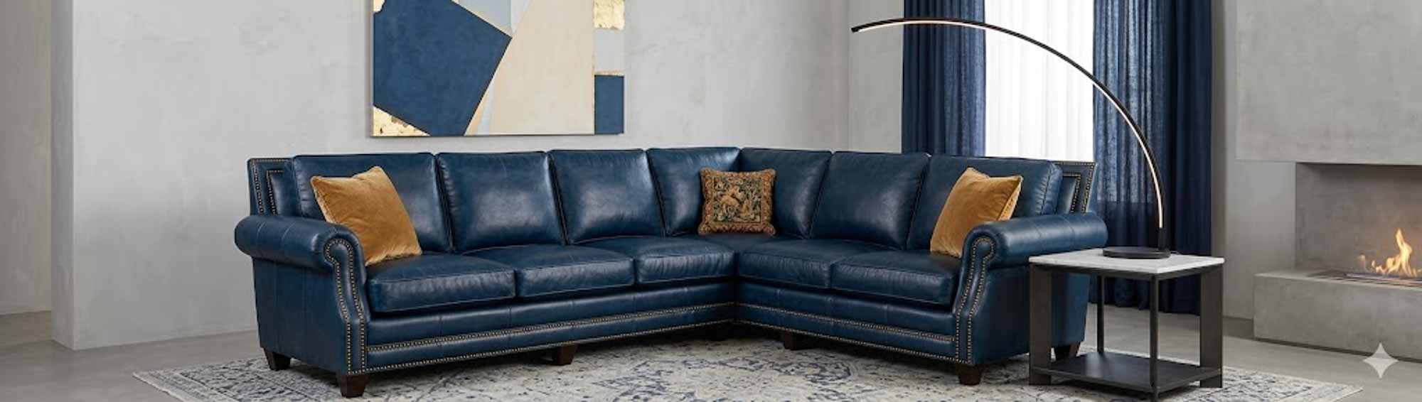 Hardy Leather Sectional - Image 4