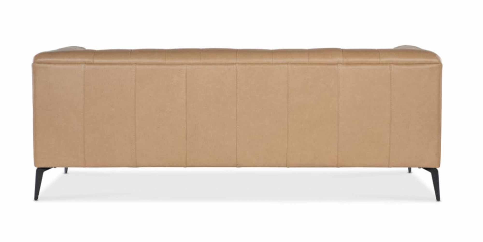 Nicolla Leather Sofa Light Brown - Image 5