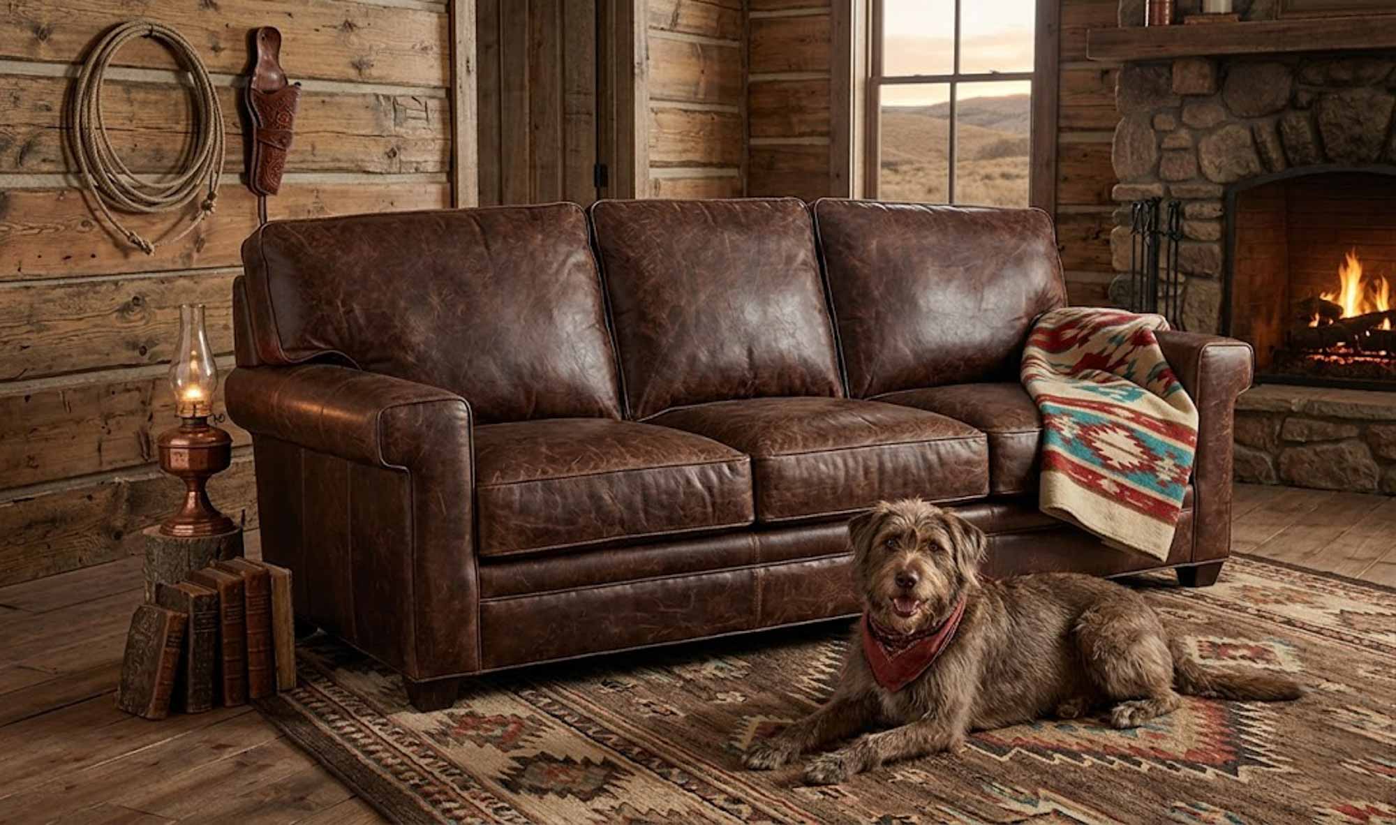 Penny Leather Queen Size Sofa Sleeper - Image 4