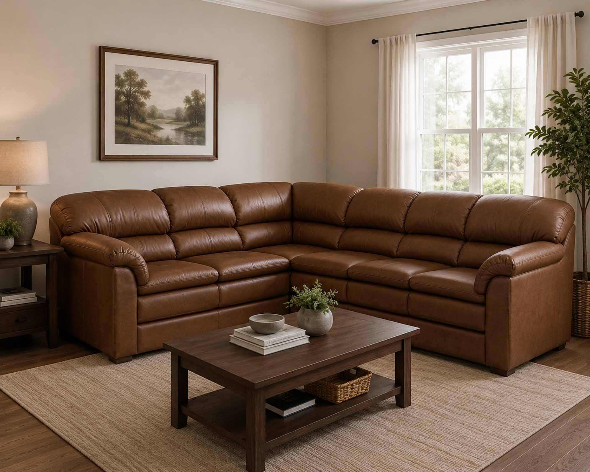 Phoenix Leather Sectional - Image 2