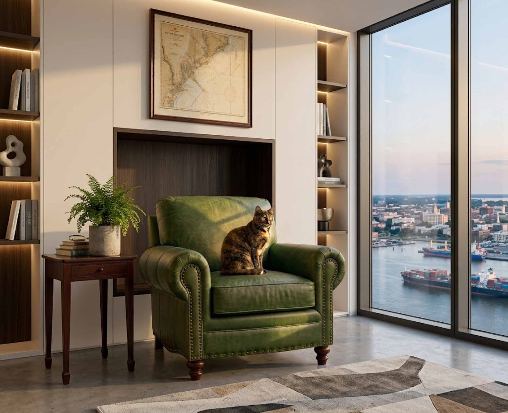 Port Leather Chair - Image 4
