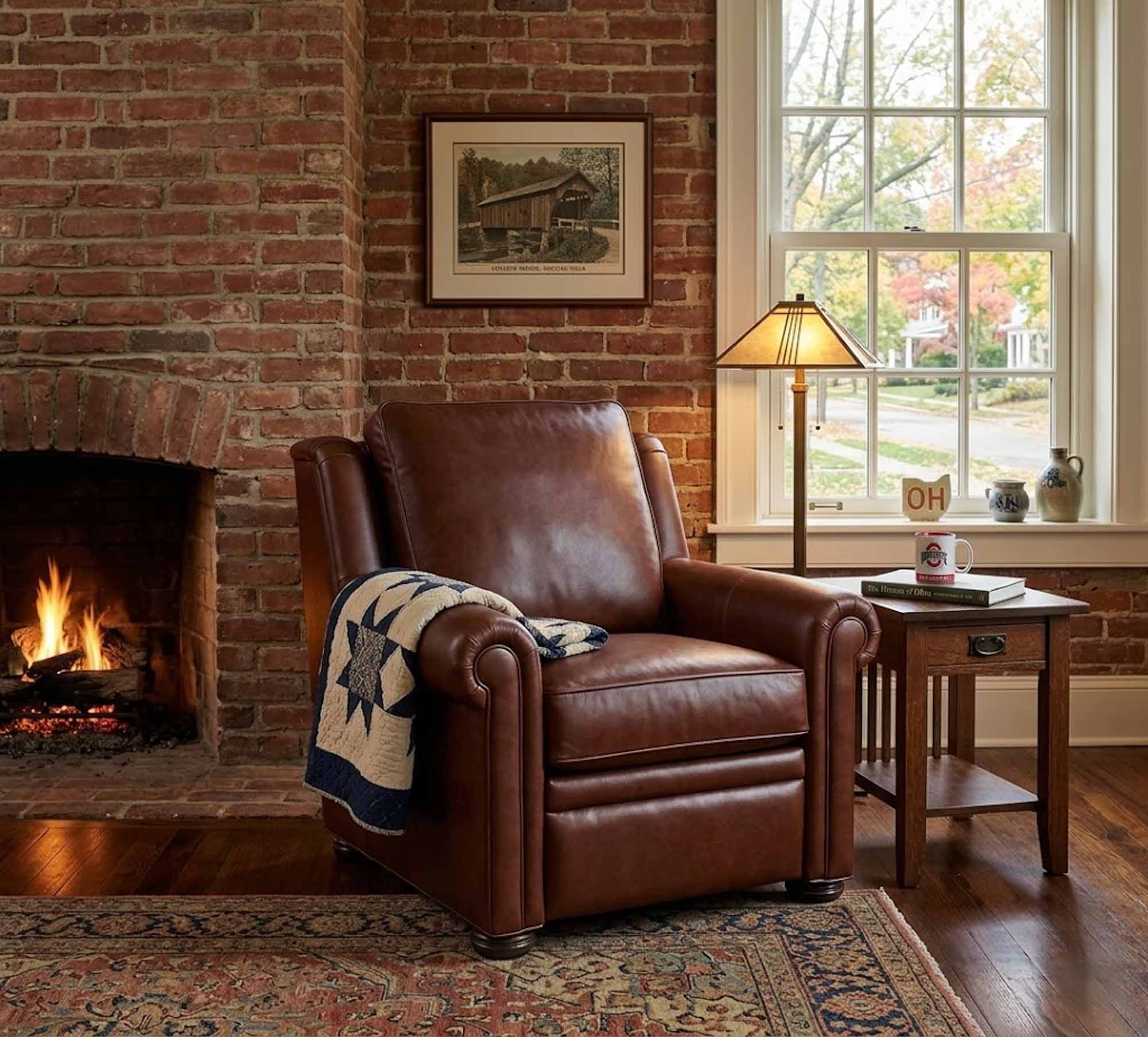 Raymond Leather Power Recliner With Articulating Headrest - Image 7
