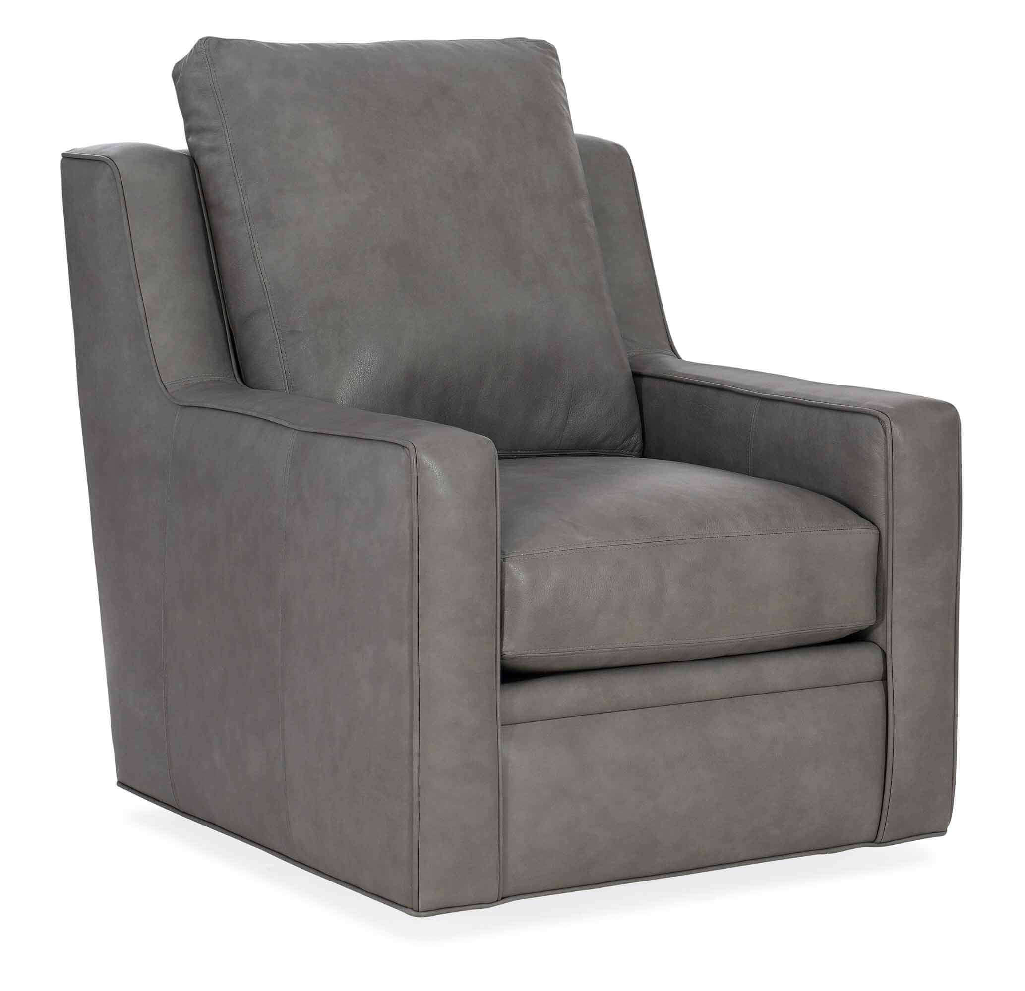 Raymond Leather Swivel Chair