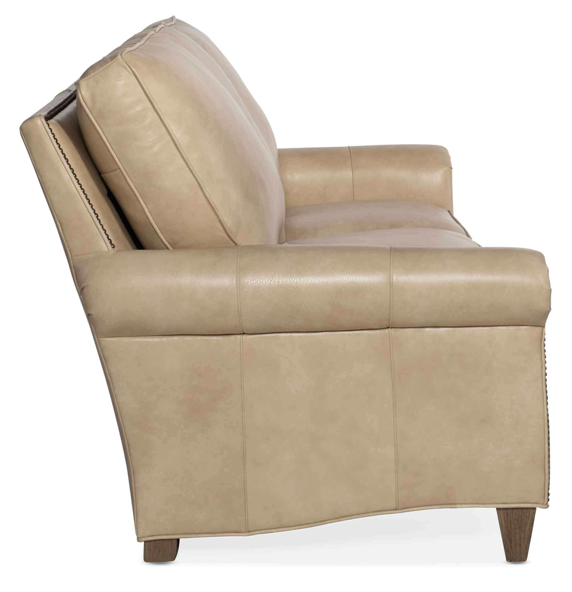 Reddish Leather Sofa - Image 9