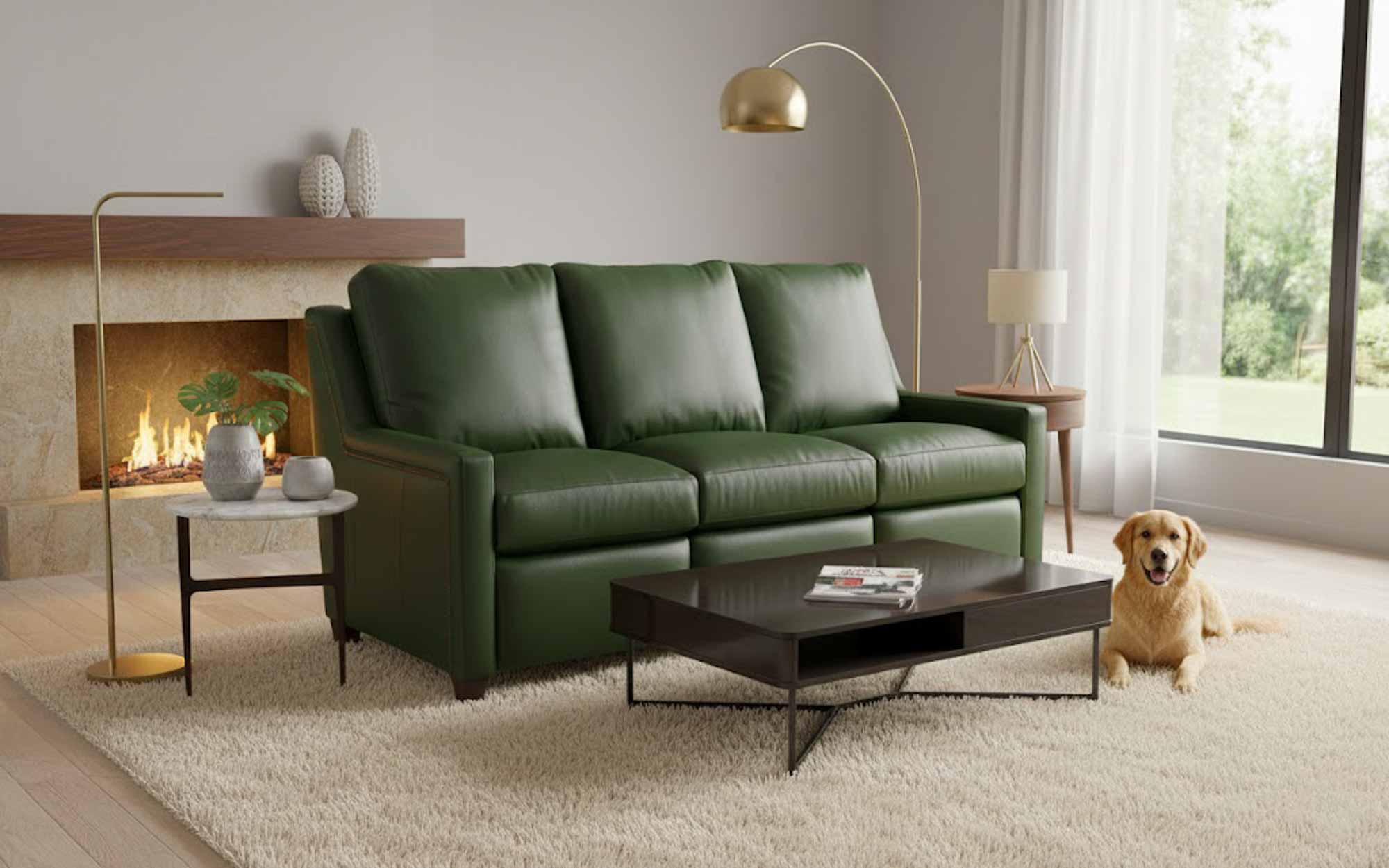 Rolls Leather Power Reclining Sofa With Articulating Headrest - Image 7