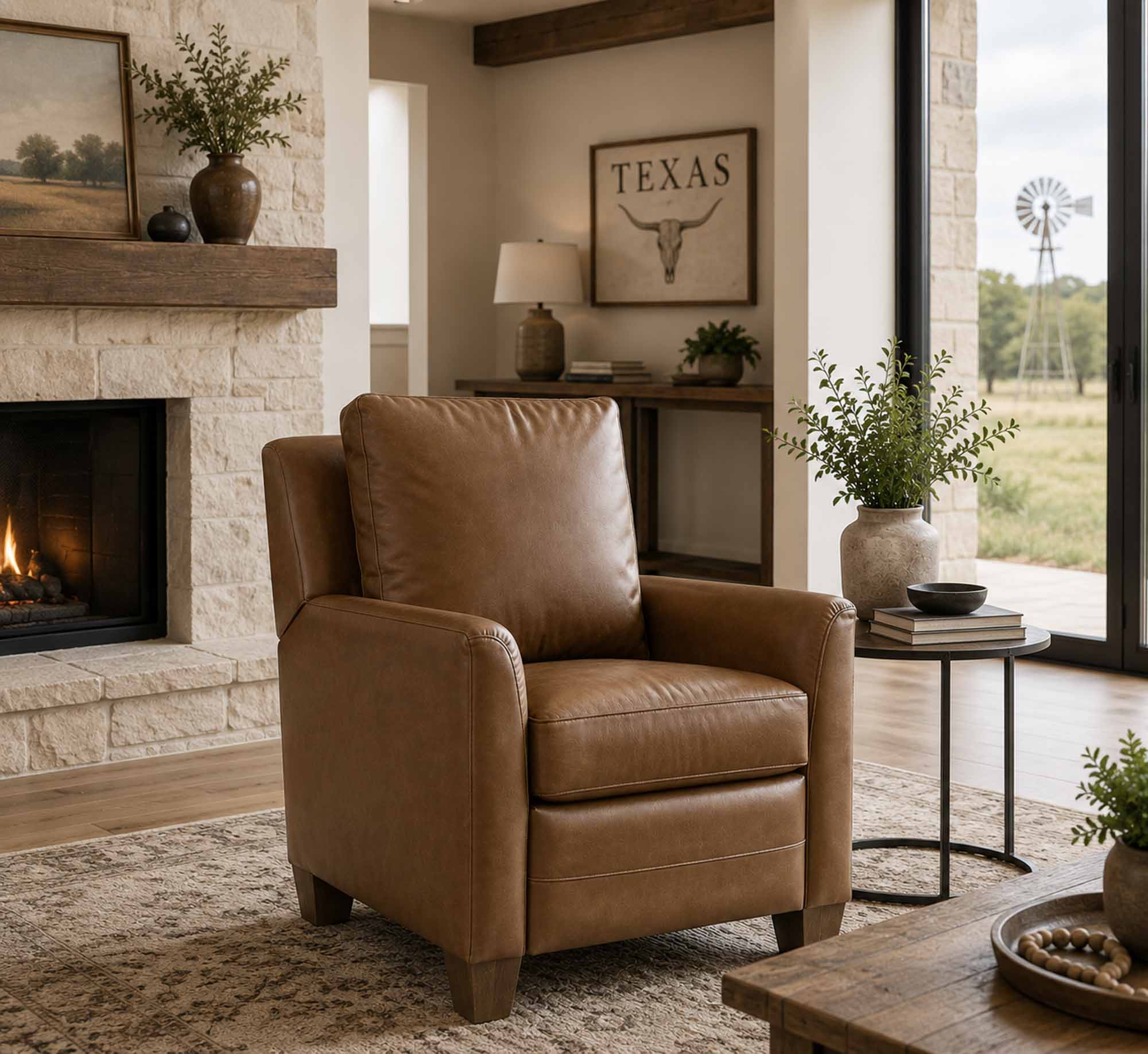 Sadie Leather Recliner - Image 8
