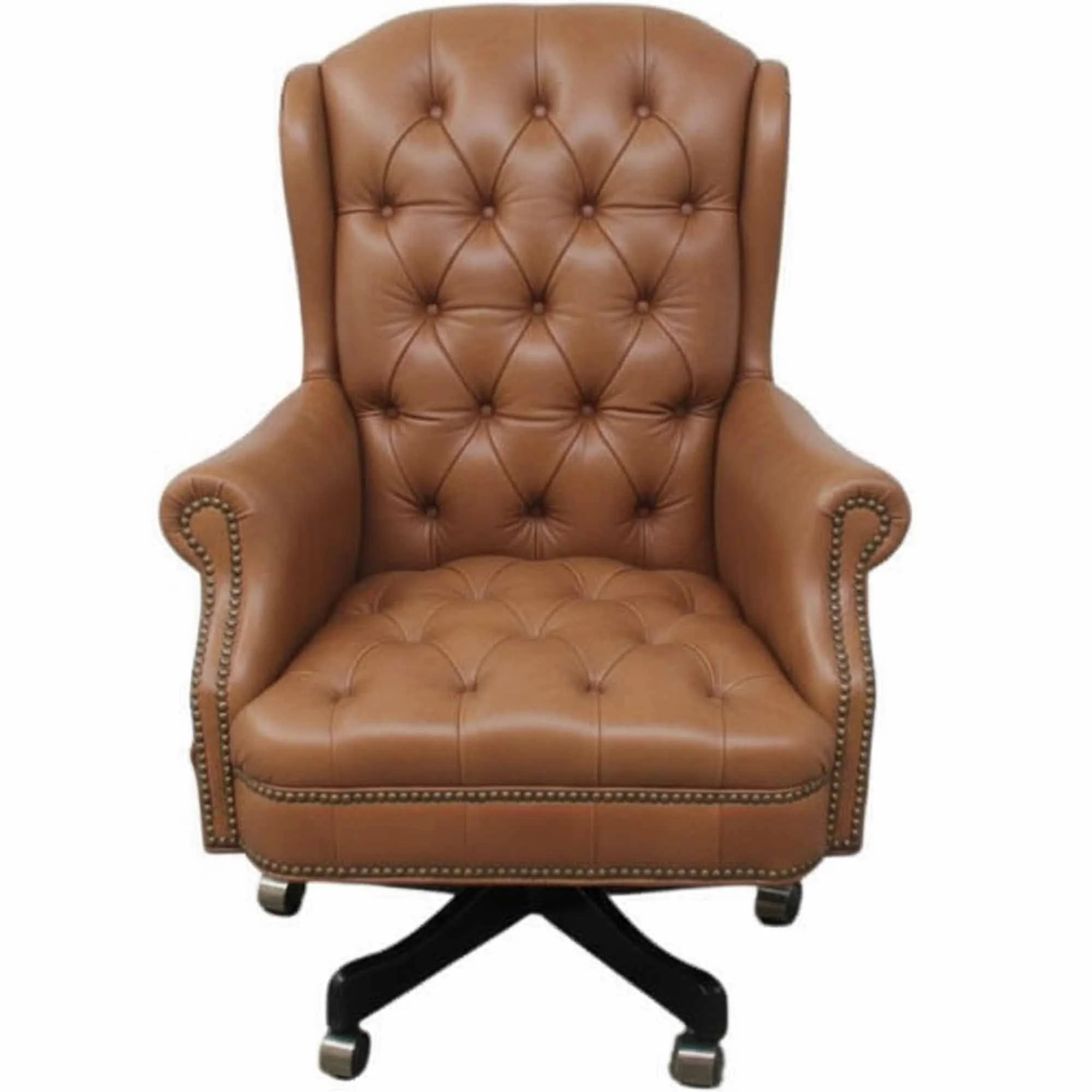 Sagebrush Leather Swivel Tilt Chair - Image 4