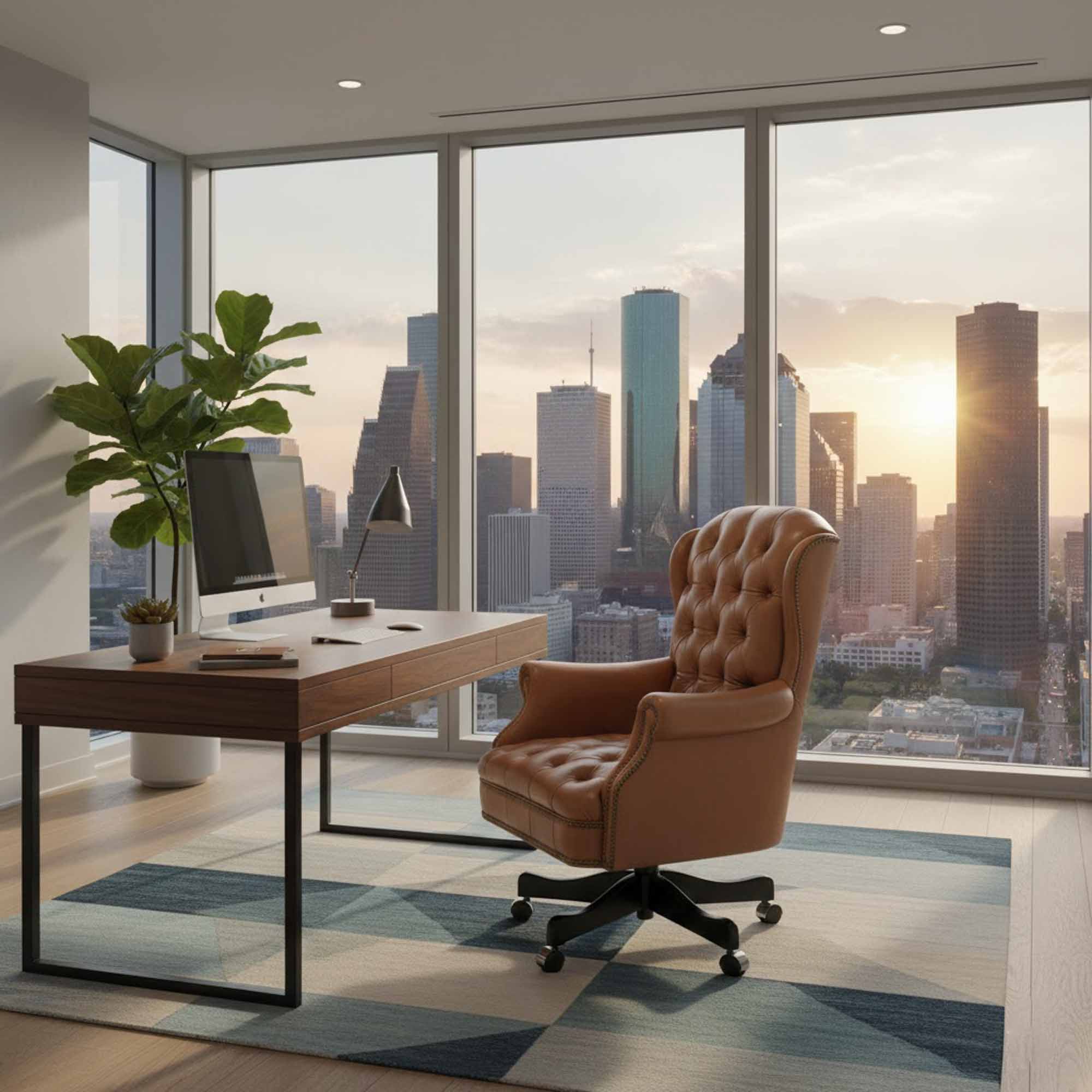Sagebrush Leather Swivel Tilt Chair - Image 6