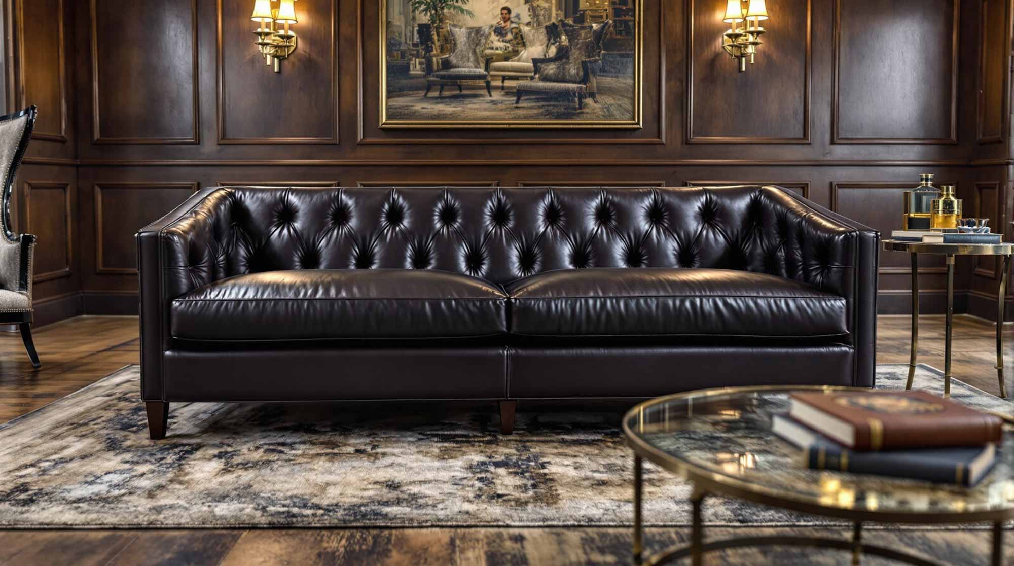 Samson Leather Sofa - Image 3