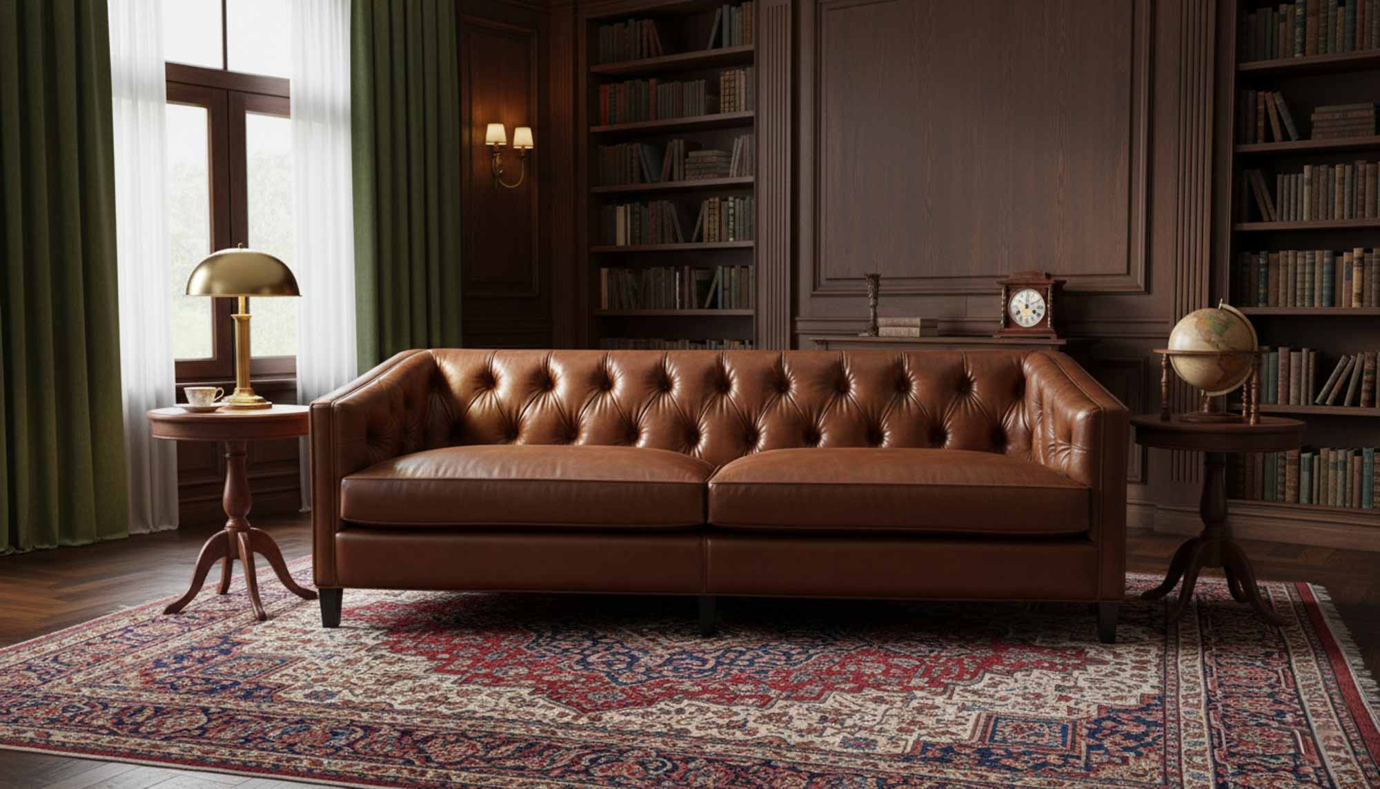 Samson Leather Sofa - Image 6