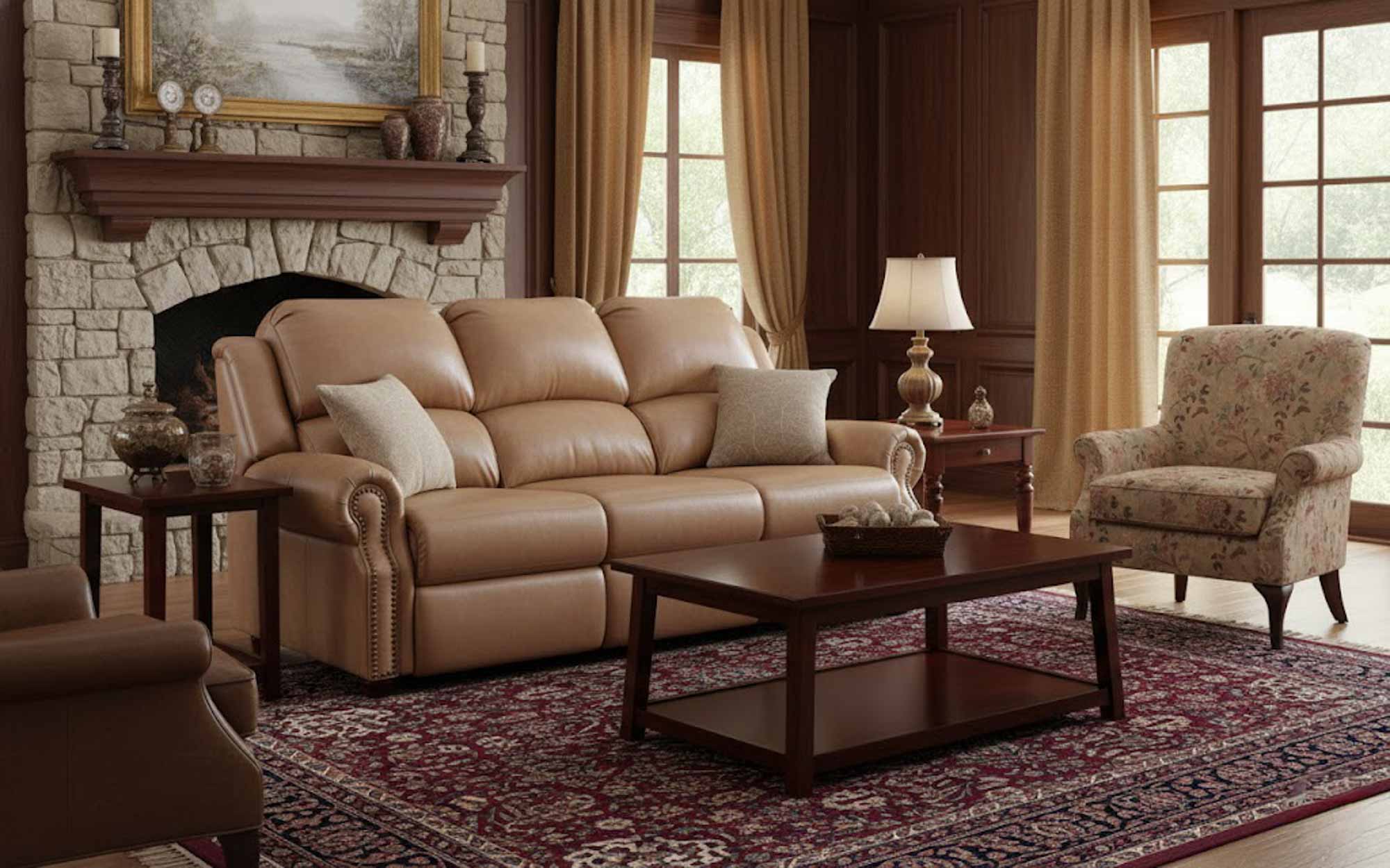 San Clemente Leather Reclining Loveseat - Image 3