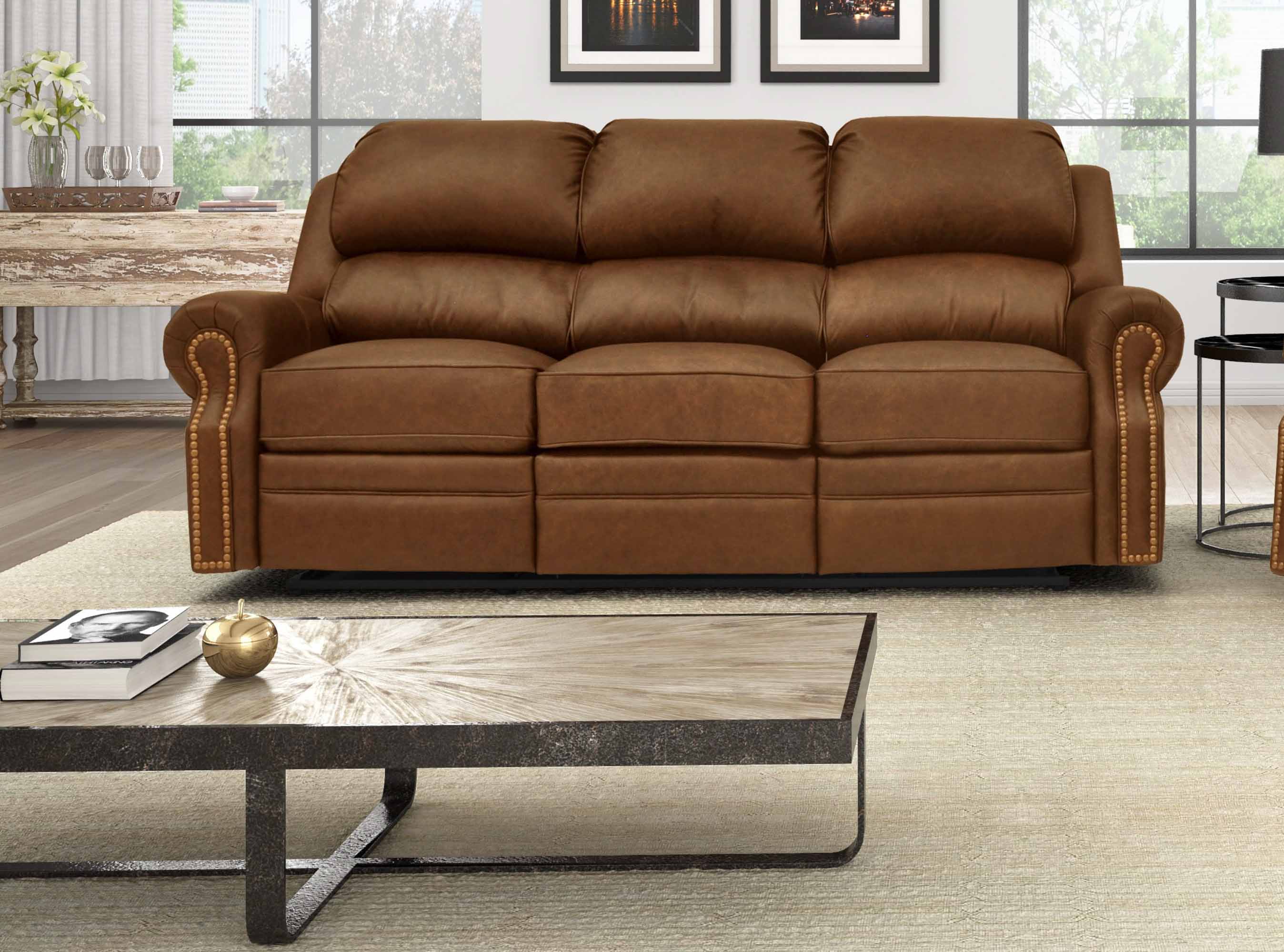 San Juan Leather Reclining Loveseat - Image 5