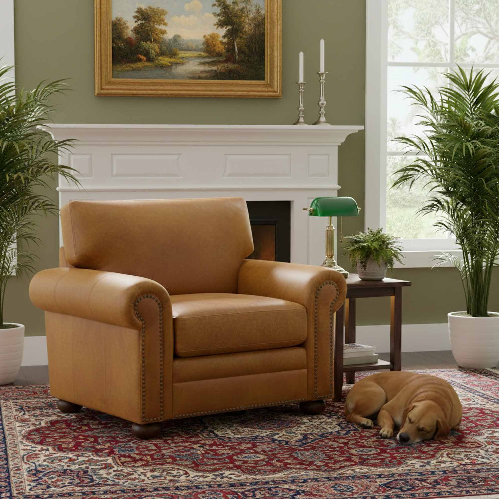 Savannah Leather Chair - Image 7