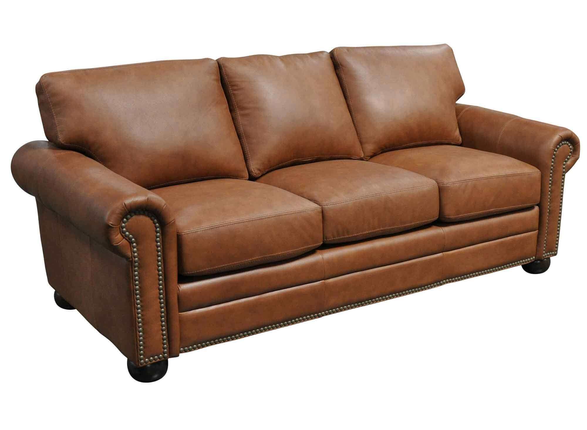 Savannah Leather Full Size Sofa Sleeper