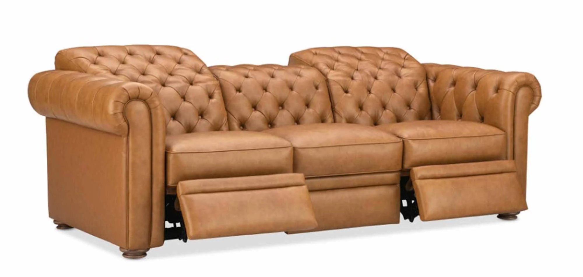 Glover Leather Power Reclining Sofa With Articulating Headrest - Image 5