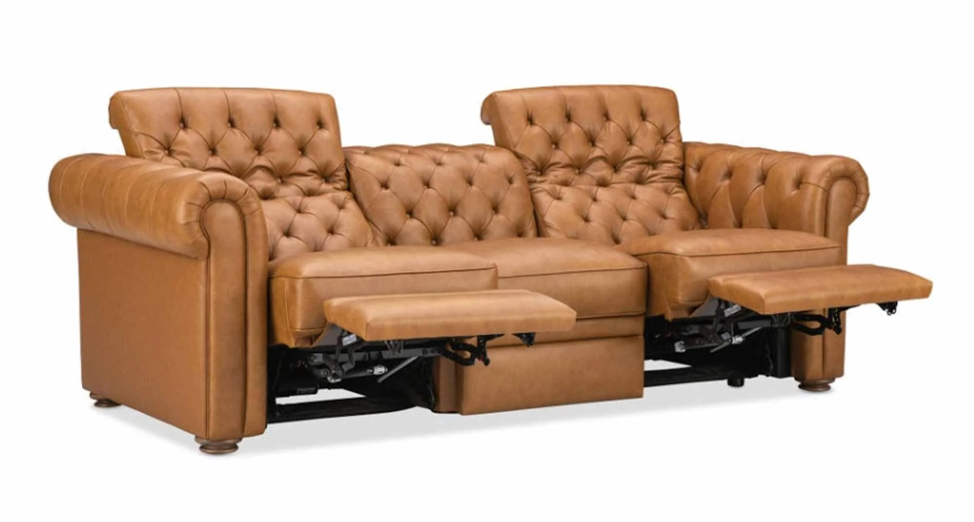 Glover Leather Power Reclining Sofa With Articulating Headrest - Image 6