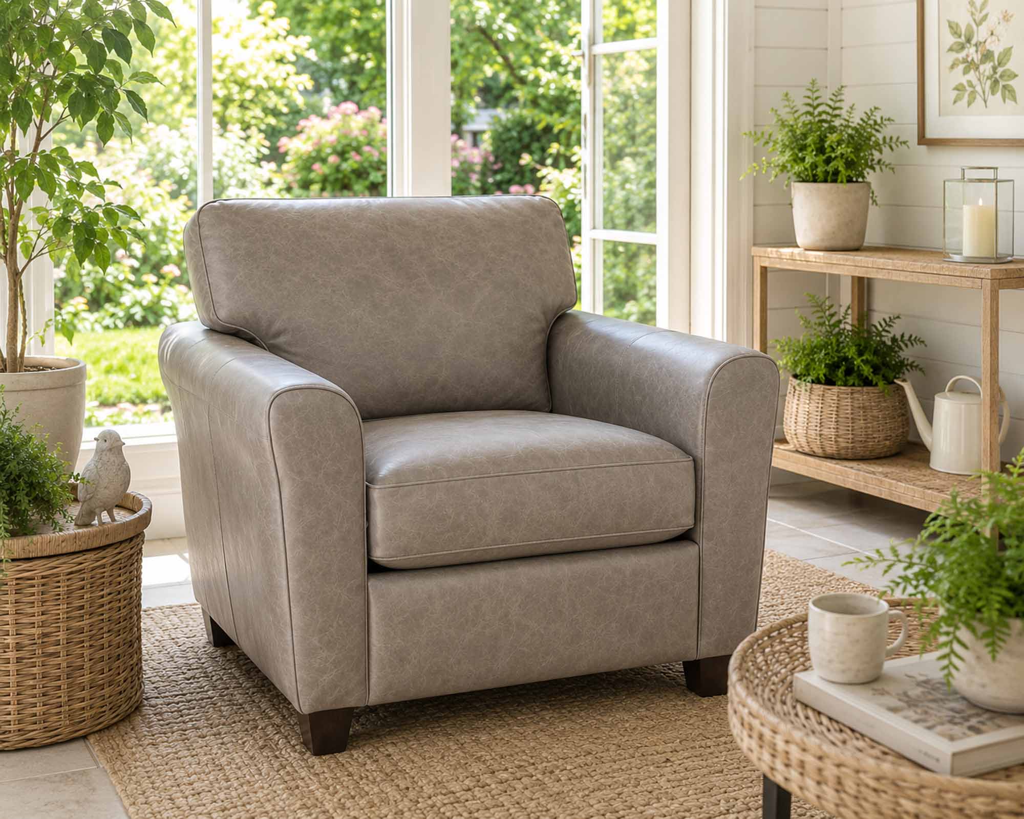 Shane Leather Chair - Image 3