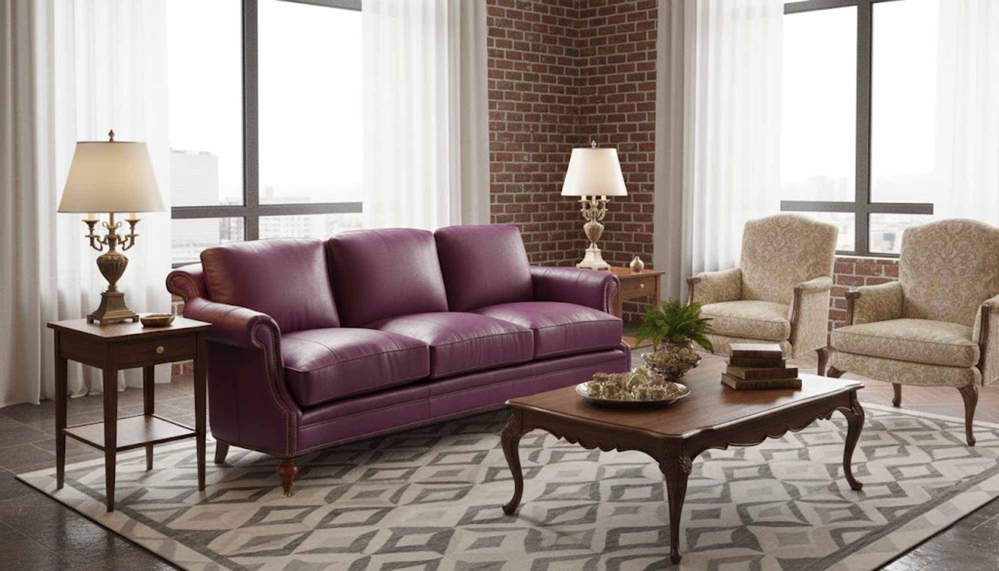 Sheldon Leather Sofa - Image 2