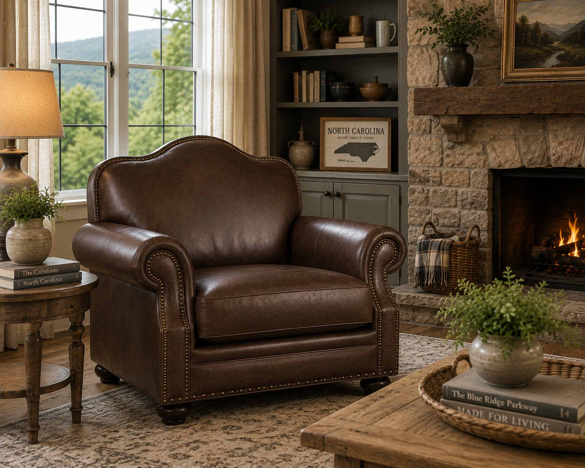 Sitka Leather Chair - Image 2