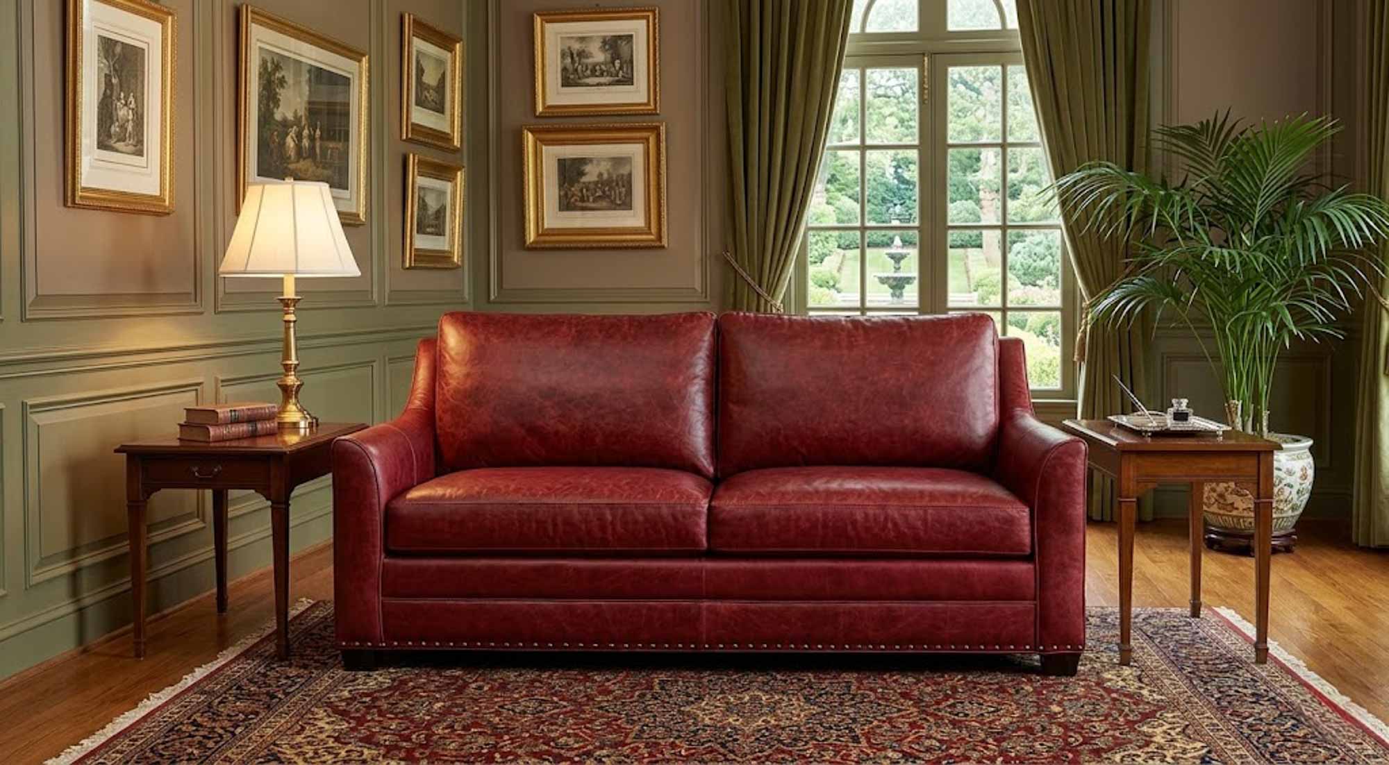 Skyline Leather Loveseat - Image 2