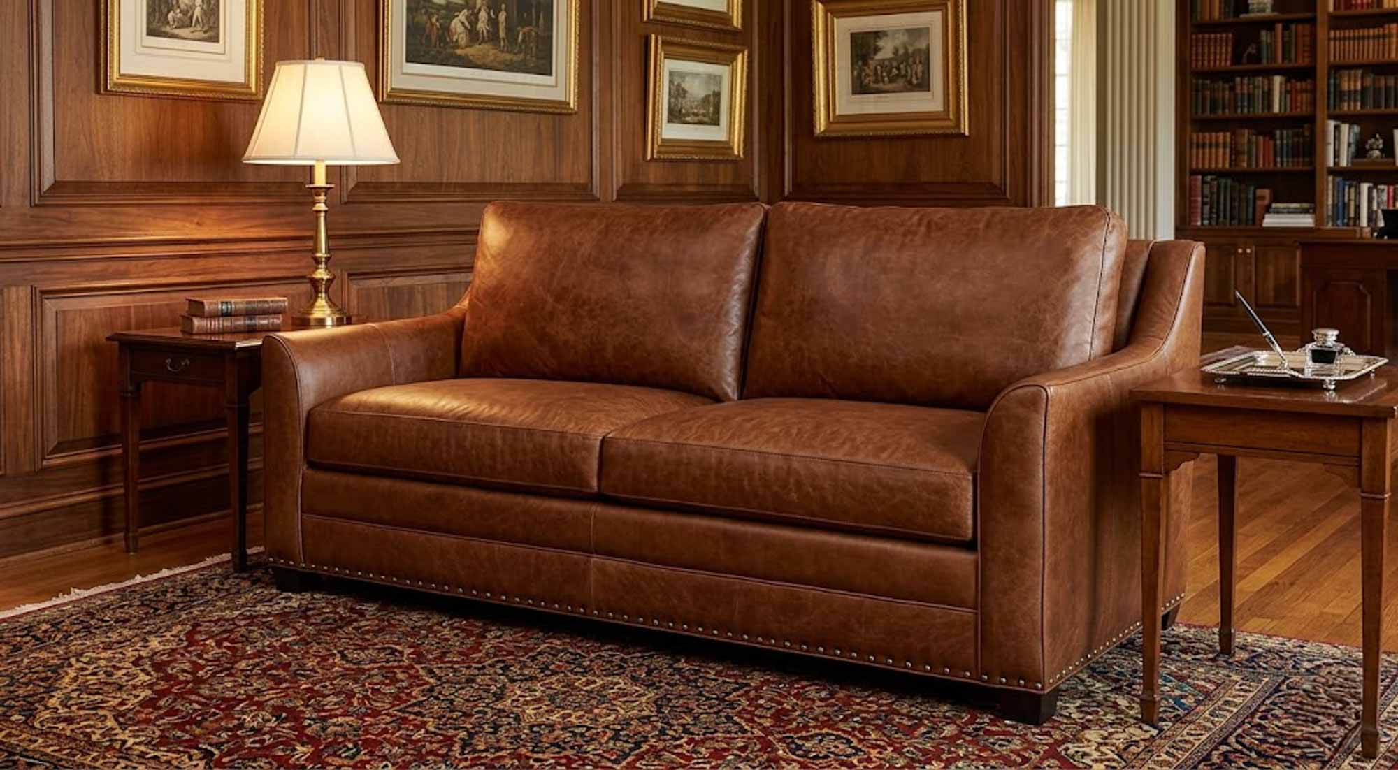 Skyline Leather Loveseat - Image 3