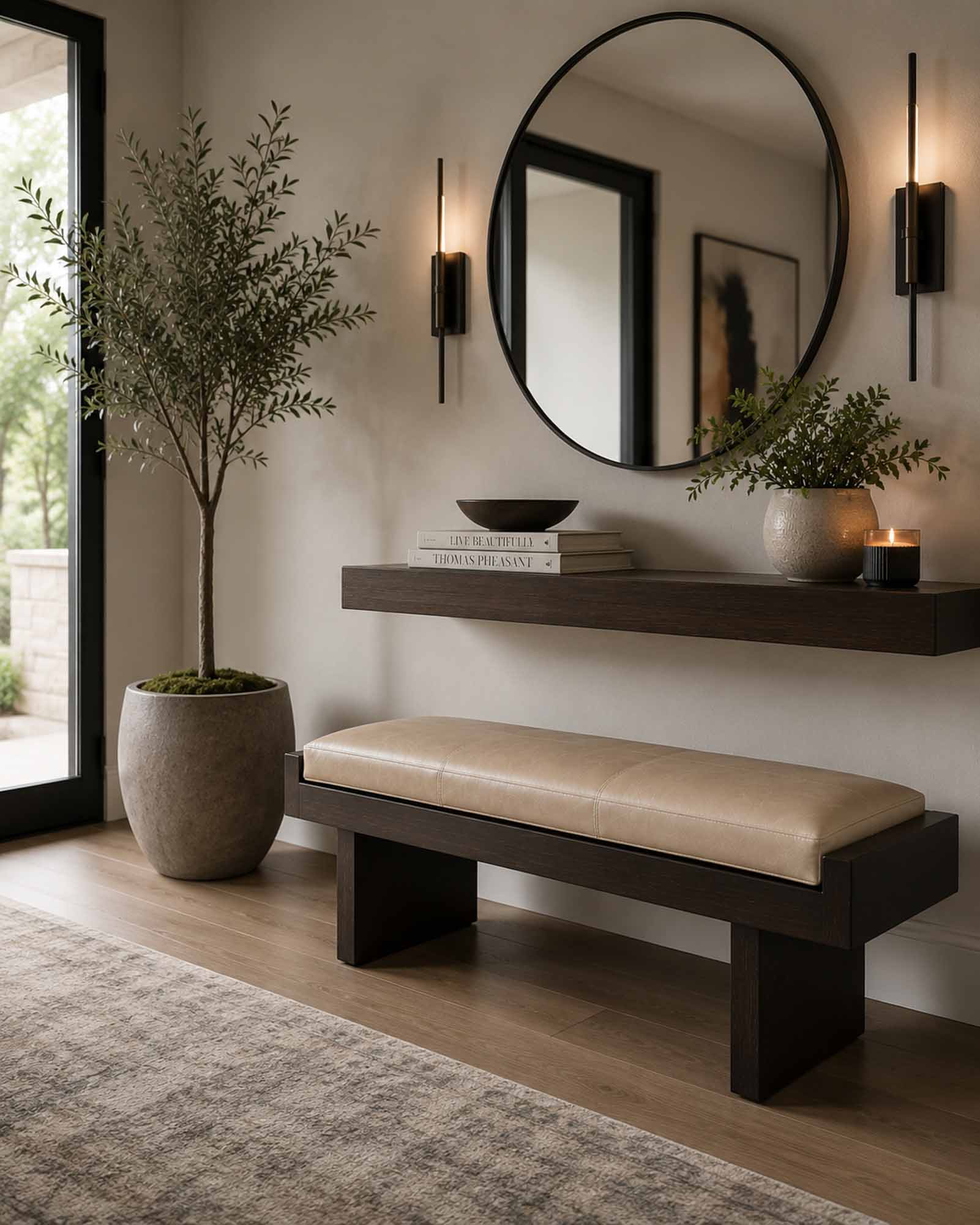 Soho Leather Bench - Image 4