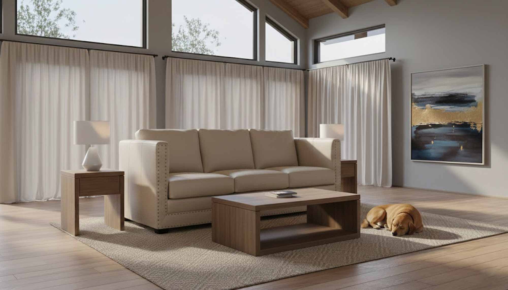 Spade Leather Loveseat - Image 7