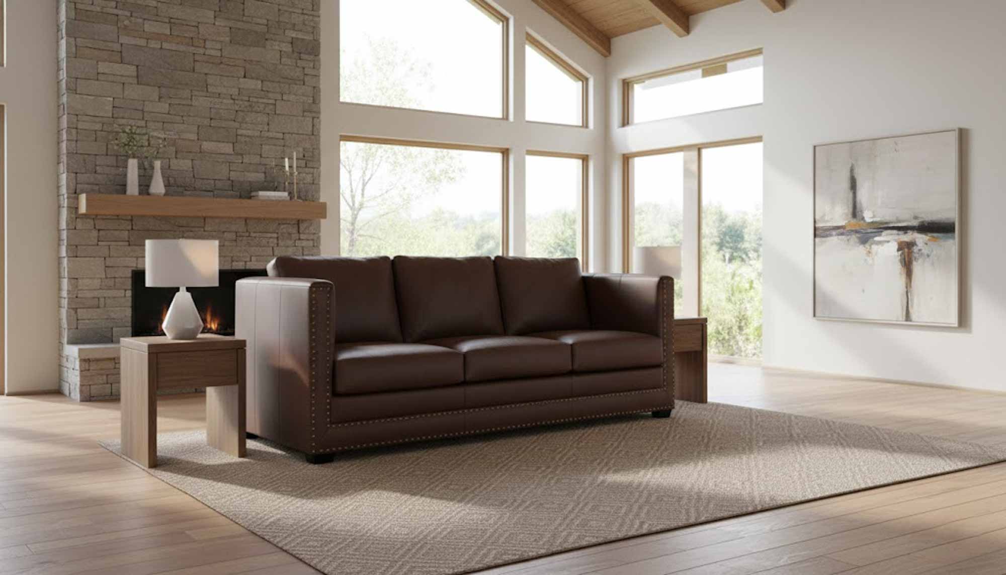 Spade Leather Sofa - Image 6