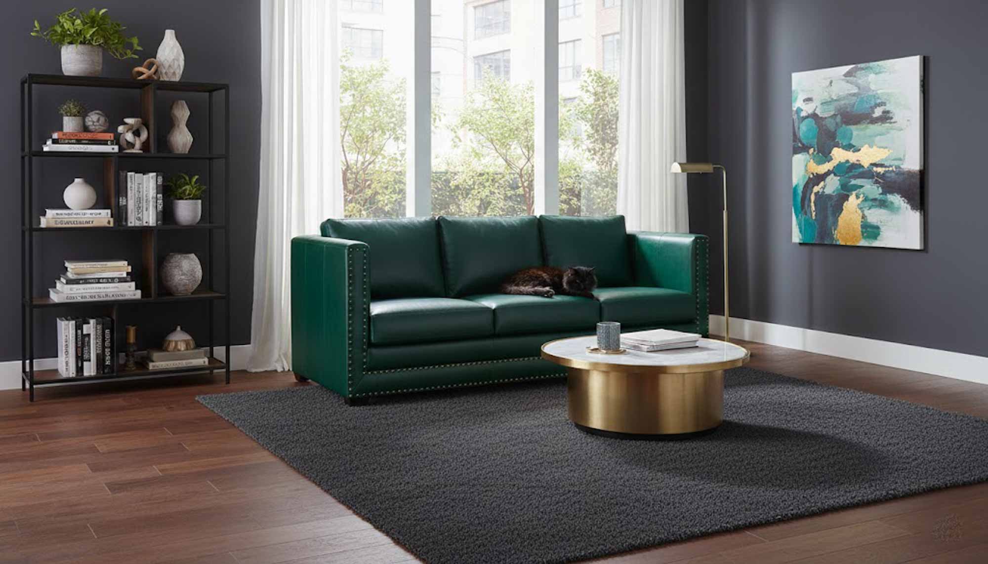 Spade Leather Sofa - Image 8