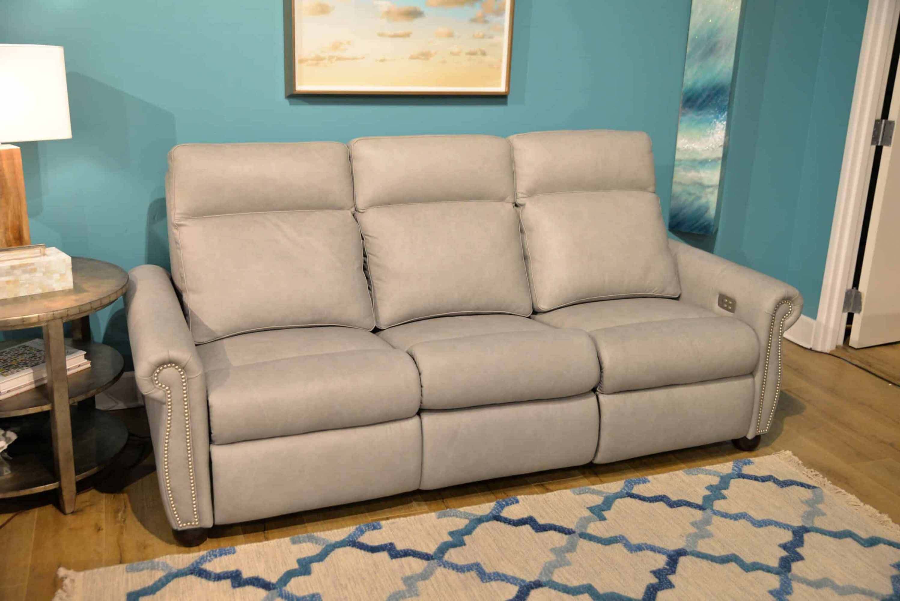 Stanton Leather Power Reclining Sofa With Articulating Headrest - Image 3