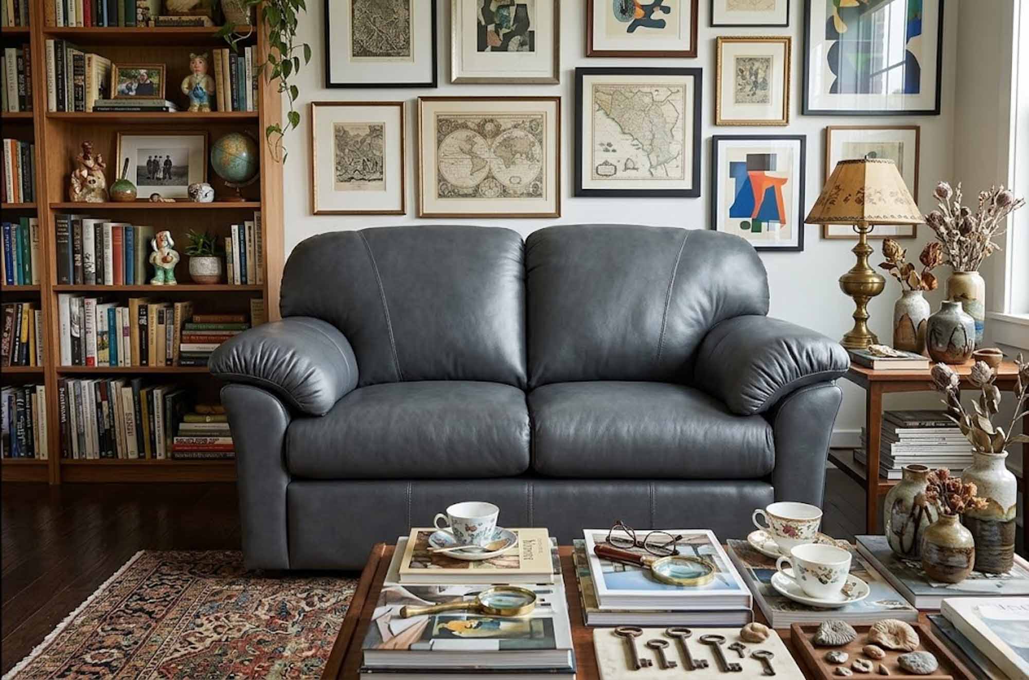 Tahoe Leather Loveseat - Image 3