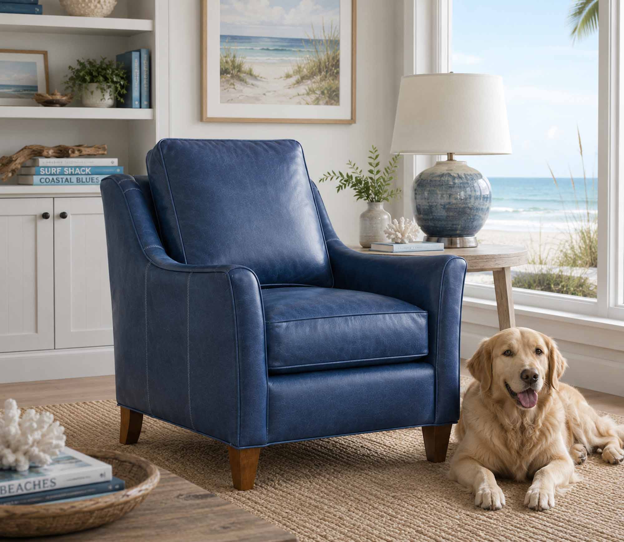 Tatum Leather Chair - Image 11