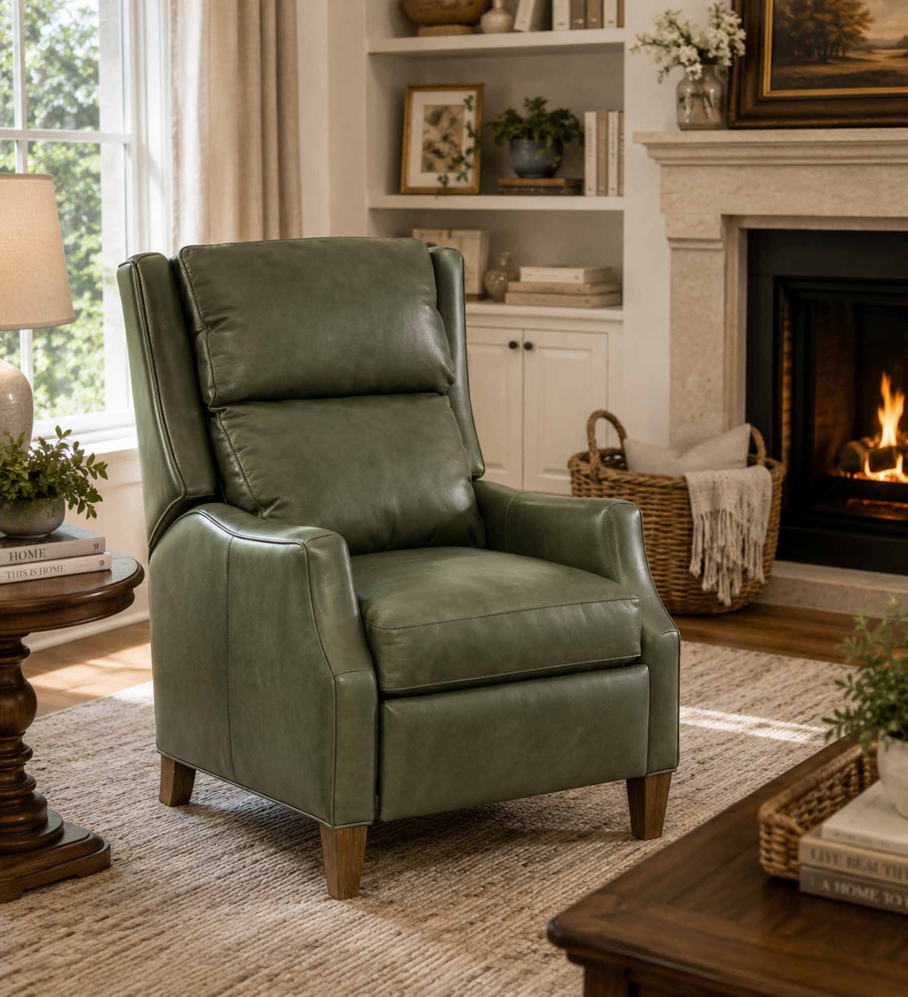 Thomas Leather Power Recliner With Articulating Headrest - Image 13