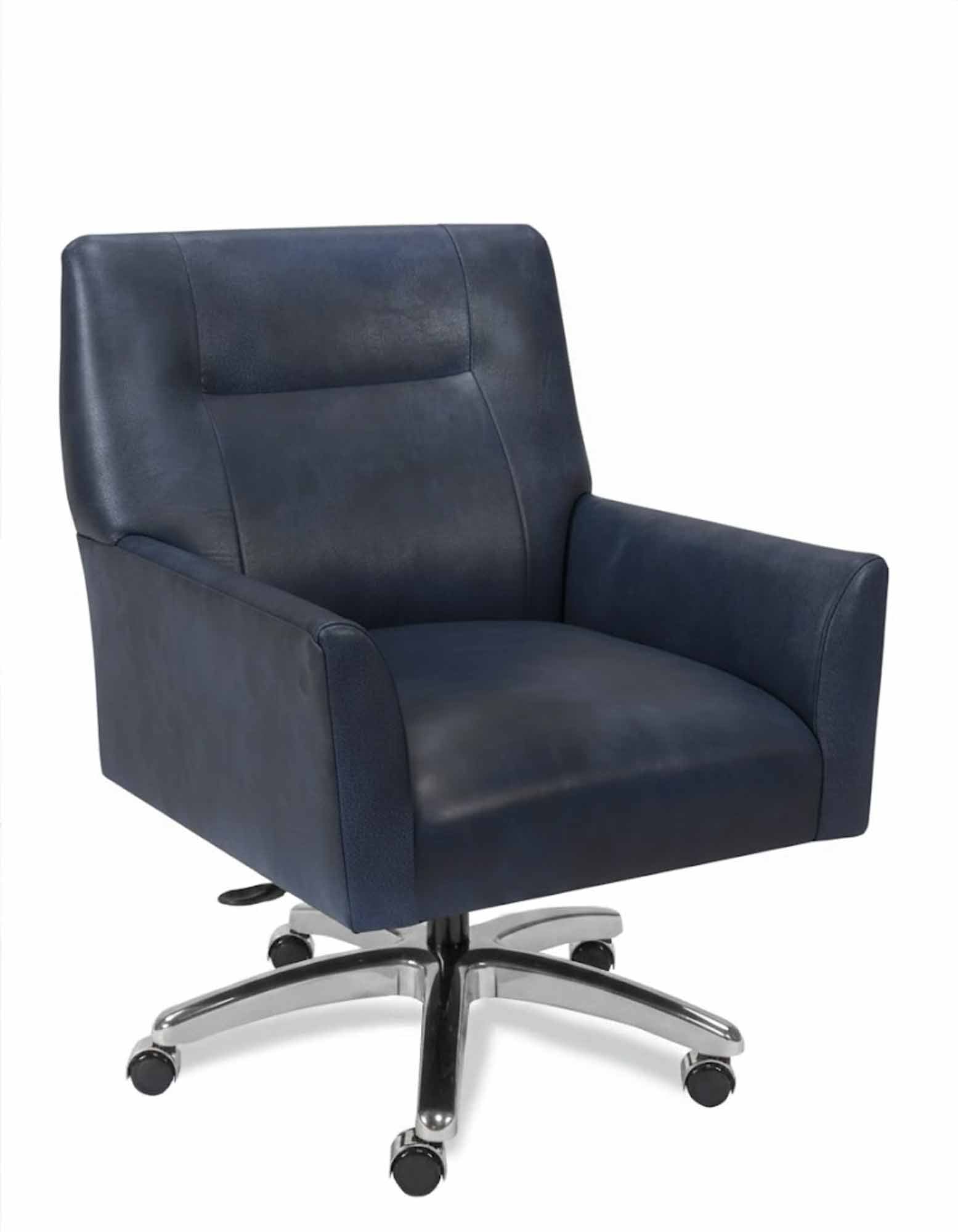 Tilson Leather Swivel Tilt Chair - Image 3