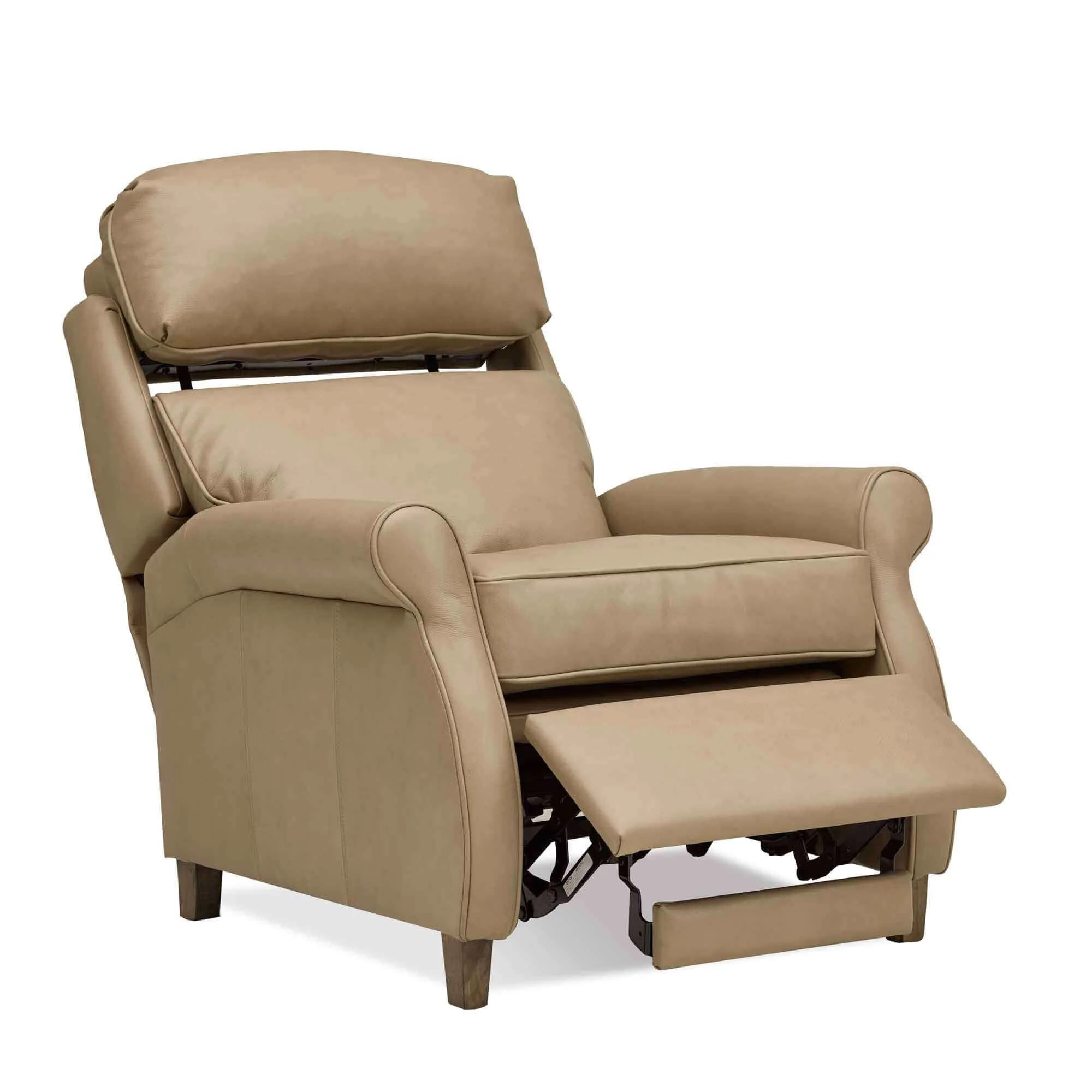 Tucker Leather Recliner With Pop-Up Headrest - Image 3