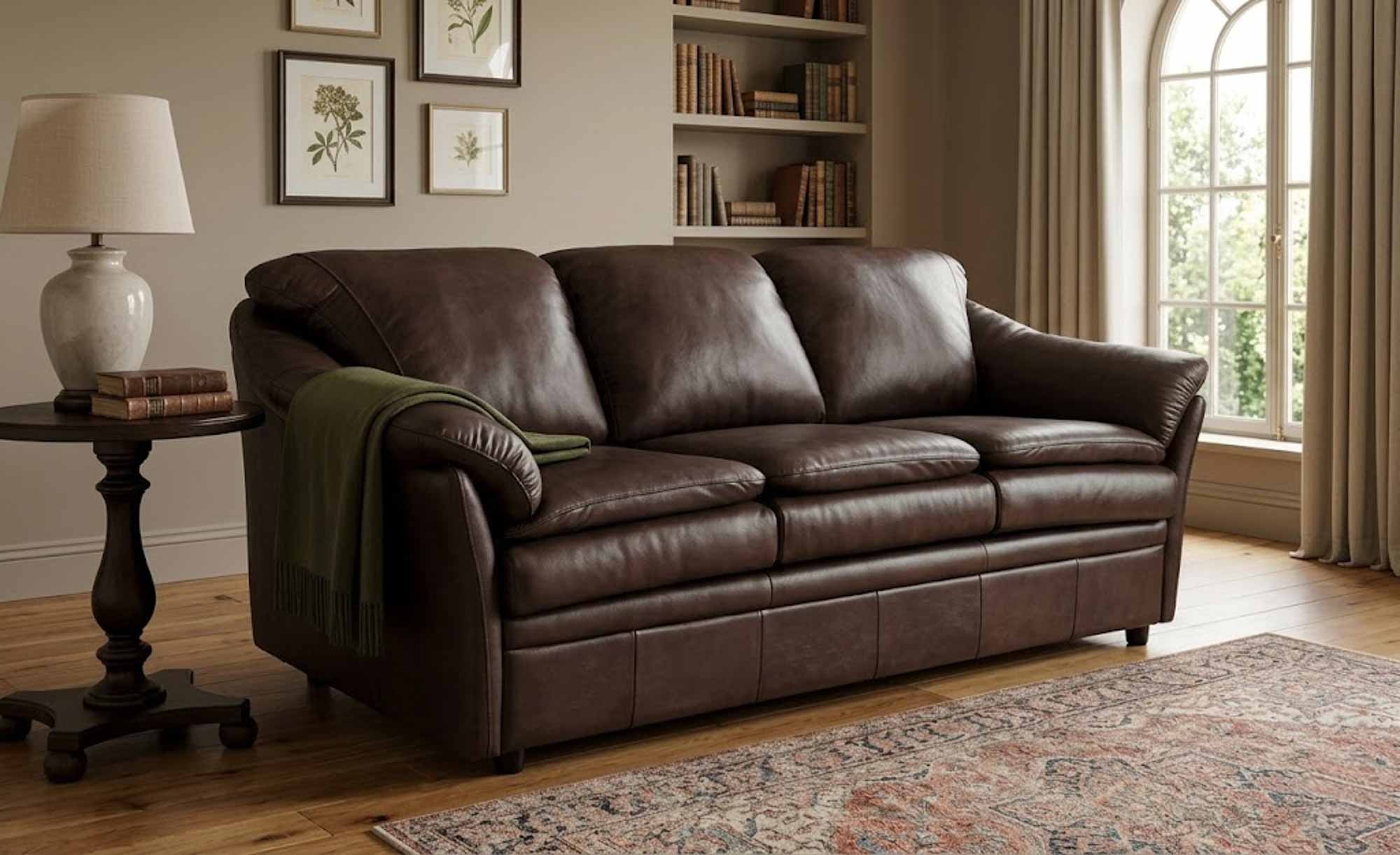 Uptown Leather Sofa - Image 4