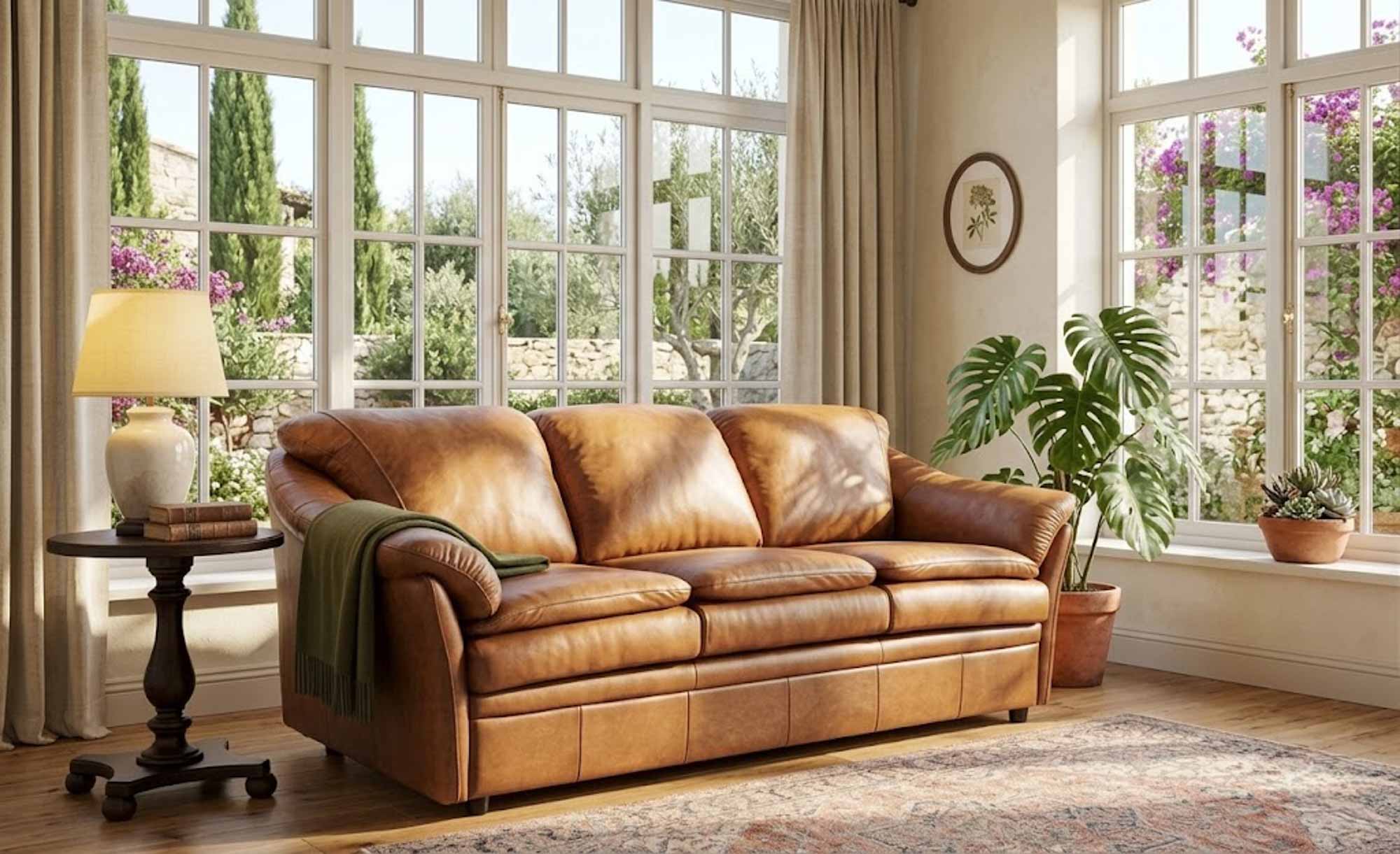 Uptown Leather Sofa - Image 5