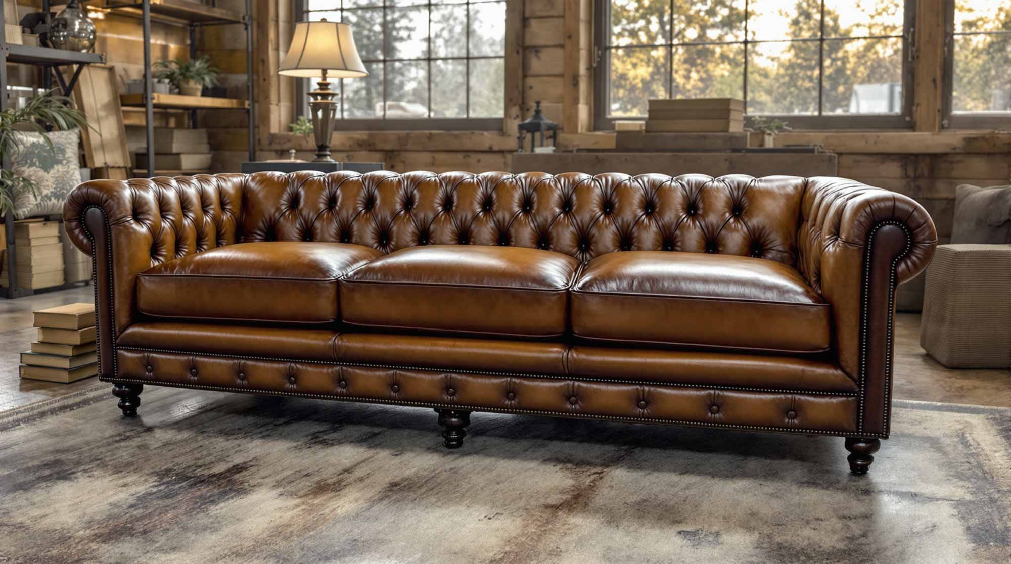 Valentino Leather Sofa - Image 5