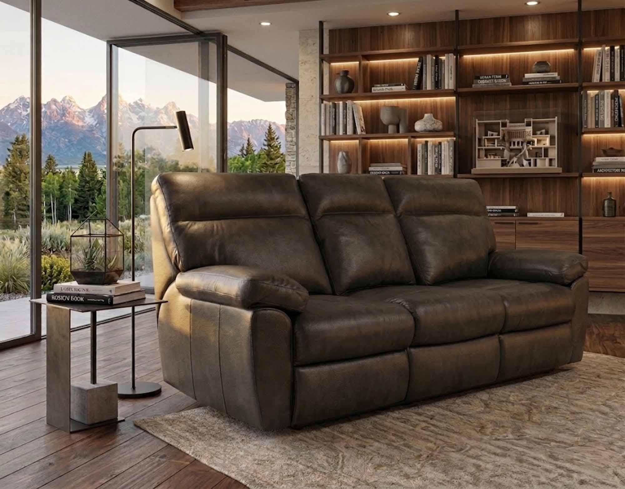 Vancouver Leather Power Reclining Sofa With Articulating Headrest - Image 4