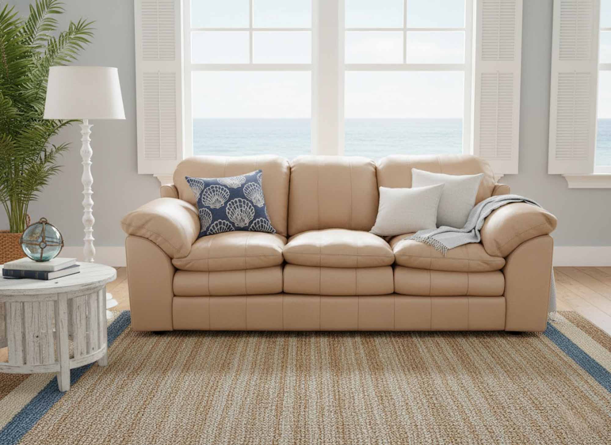 Ventura Leather Sofa - Image 2