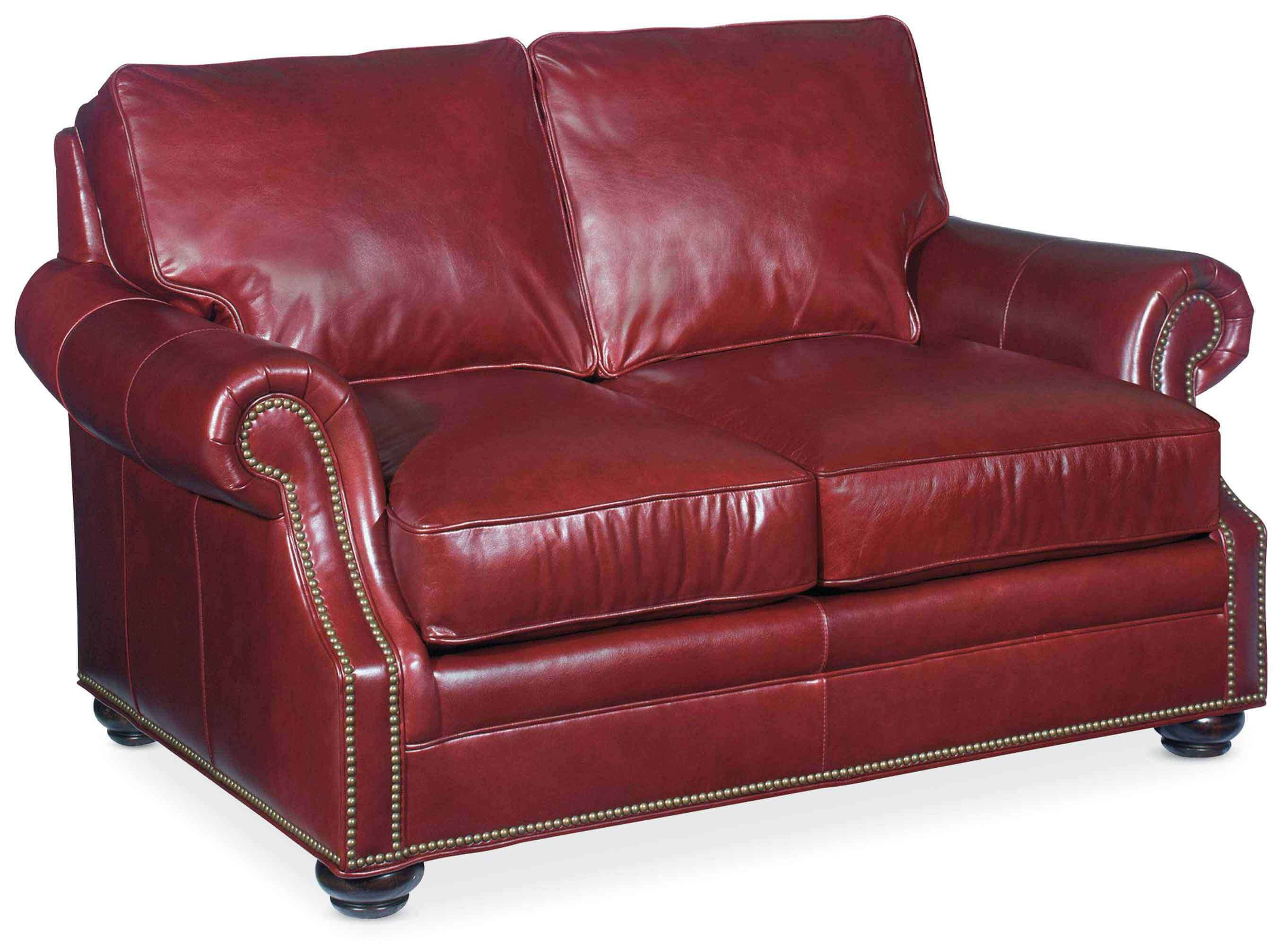 Warner Leather Loveseat