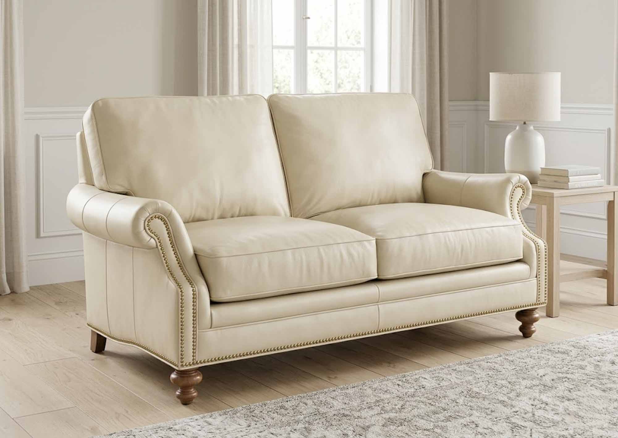 West Haven Leather Loveseat - Image 2