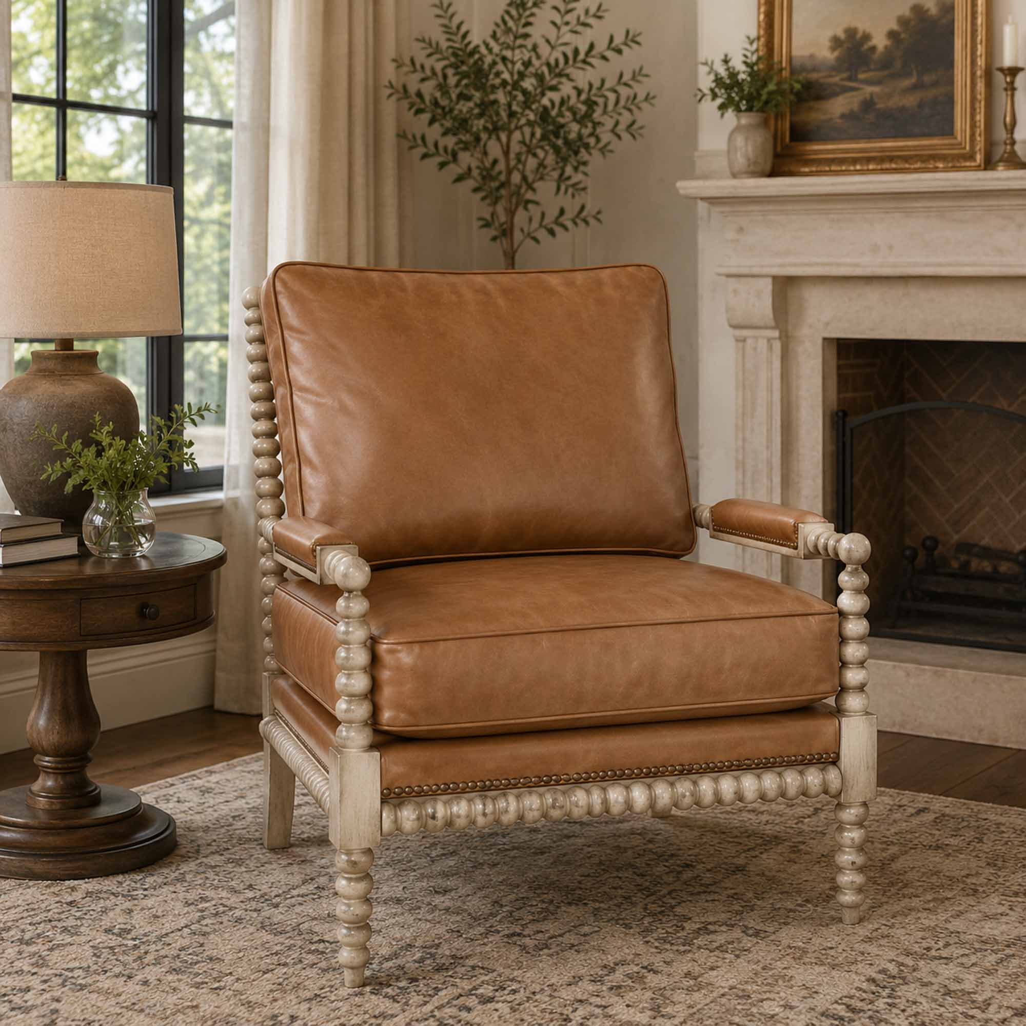 Witte Leather Chair - Image 2